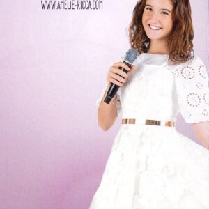 Amelie Ricca Autogrammkarte Motiv 6 - weißes Kleid